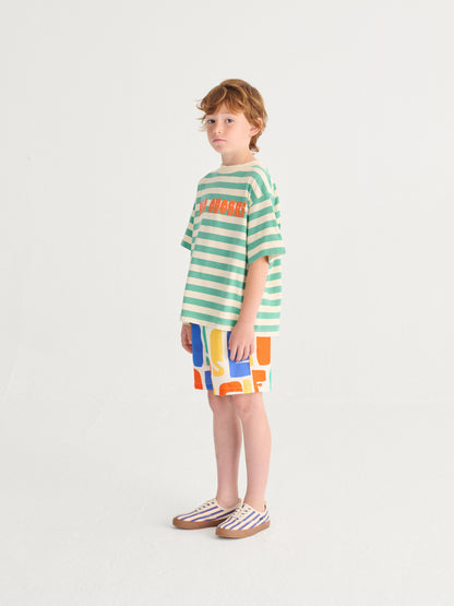 [Bobo Choses] Modern Striped T-shirt - Offwhite