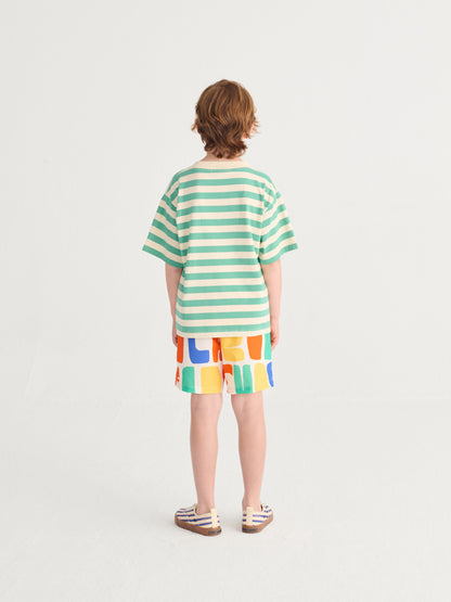 [Bobo Choses] Modern Striped T-shirt - Offwhite