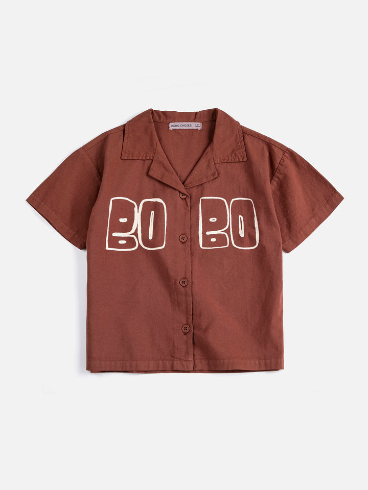 [Bobo Choses] Thin Woven Shirt - Brown