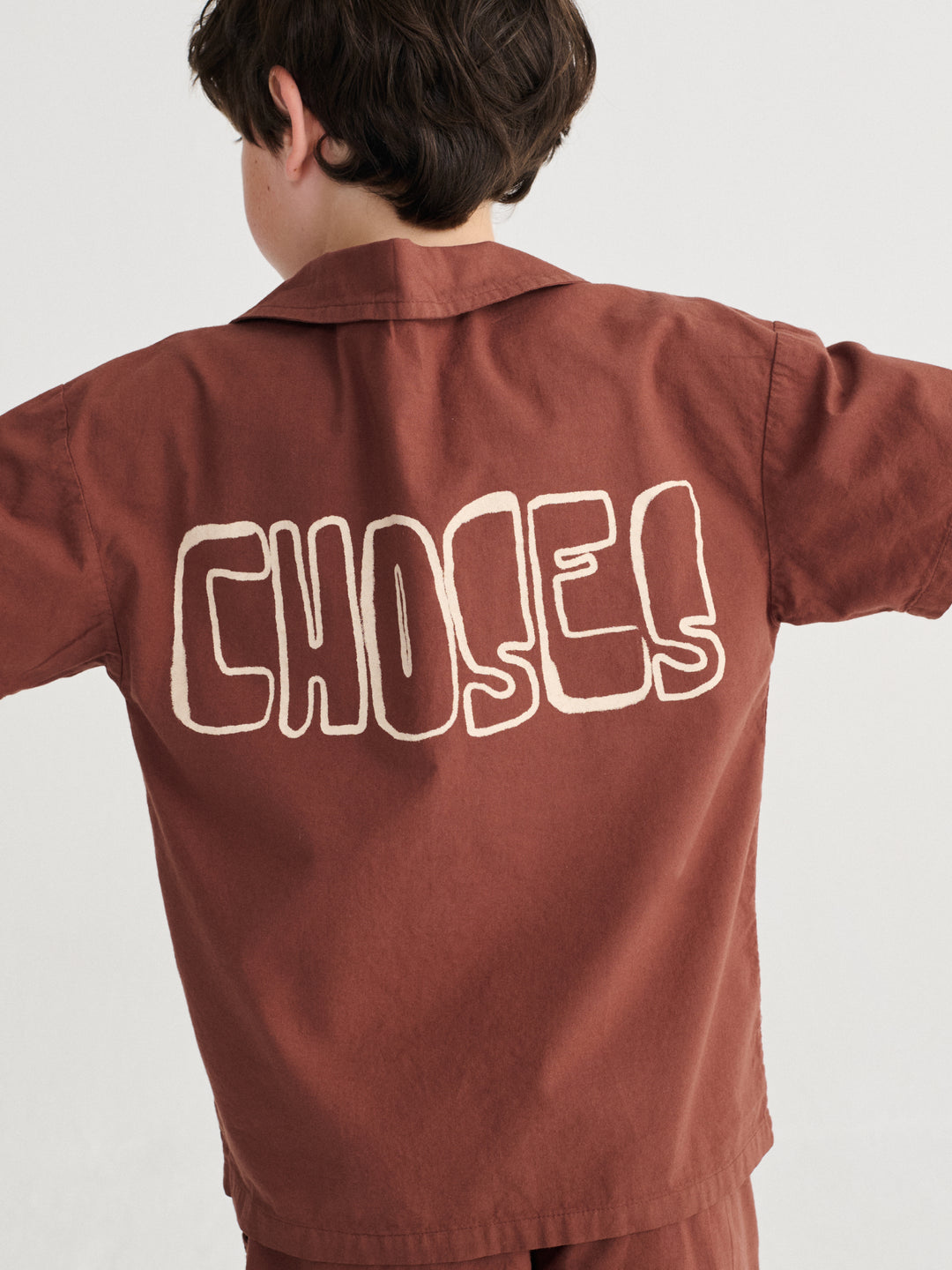 [Bobo Choses] Thin Woven Shirt - Brown