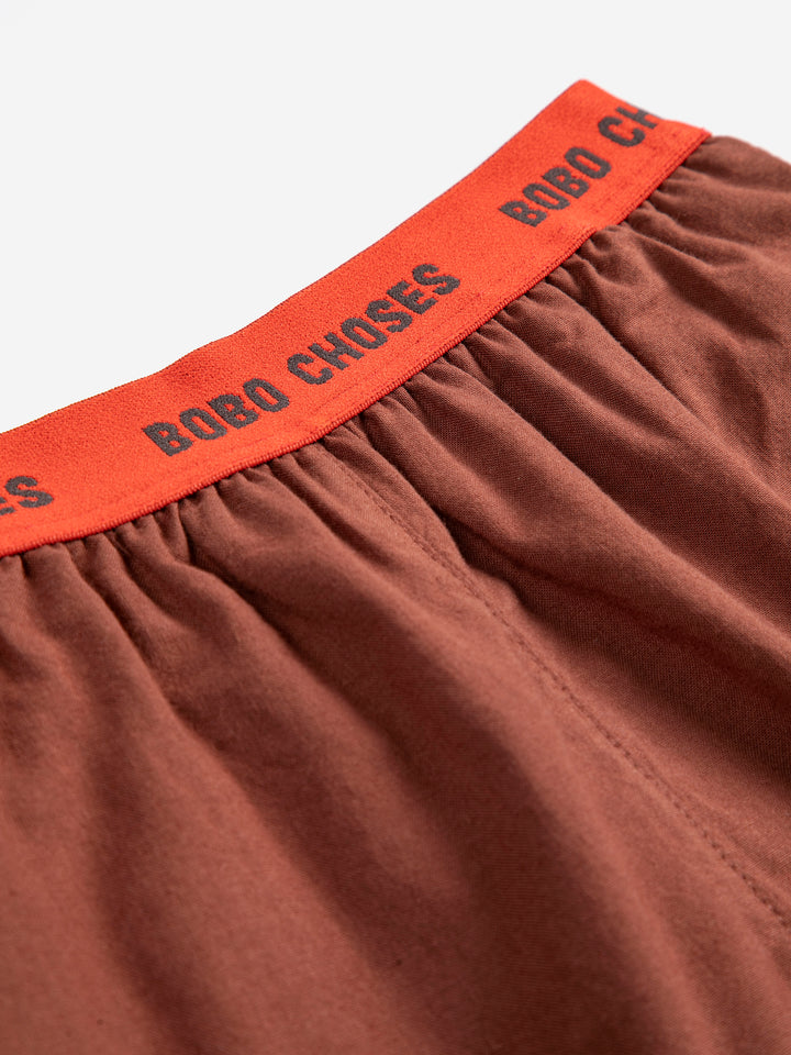 [ Bobo Choses] Hand Woven Bermuda Shorts - Brown