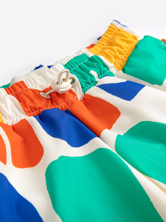 [Bobo Choses] Color All Over Swim Board Shorts - Off white