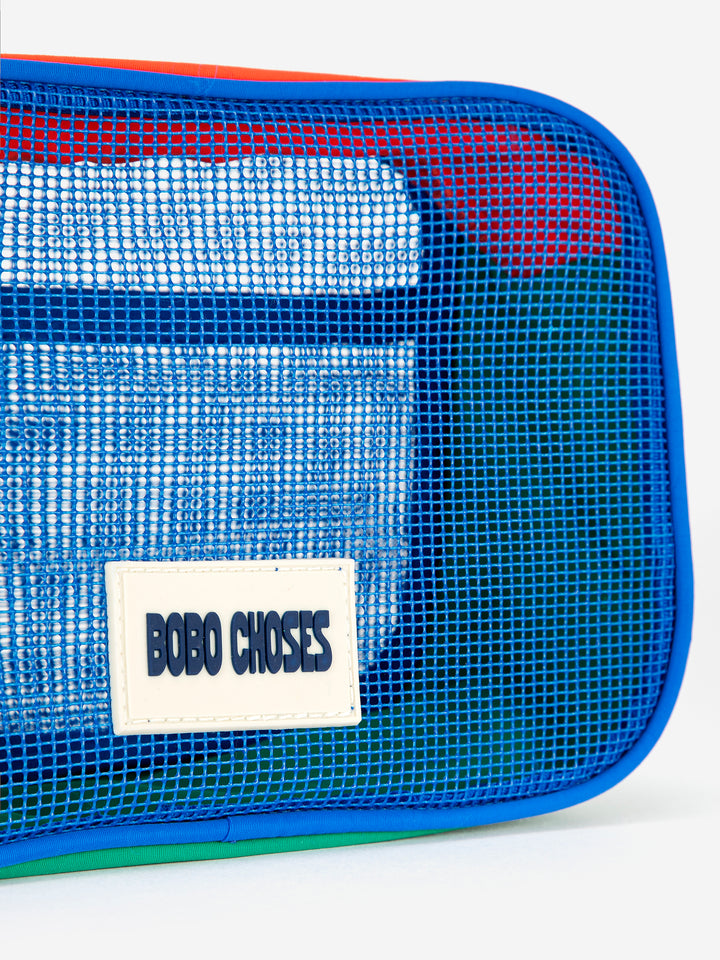 [ Bobo Choses] Color Block Mesh Pouch