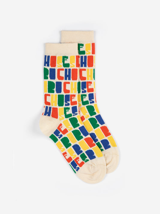 [ Bobo Choses] Color All Over Long Socks - Multicolor