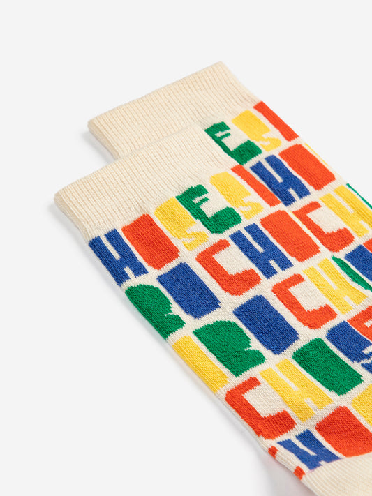 [ Bobo Choses] Color All Over Long Socks - Multicolor