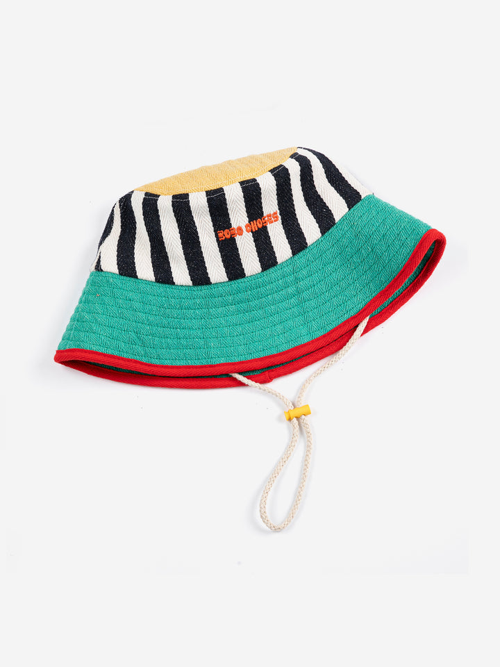 [ Bobo Choses] Striped Bucket Hat - Multicolor