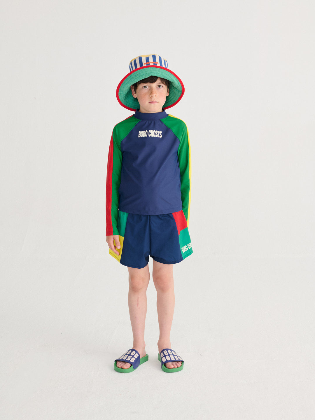 [ Bobo Choses] Striped Bucket Hat - Multicolor