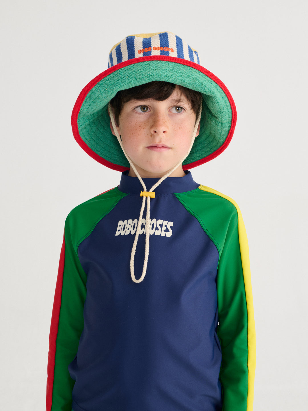 [ Bobo Choses] Striped Bucket Hat - Multicolor