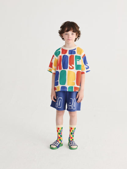 [ Bobo Choses] Thin Bermuda Shorts - Navy Blue