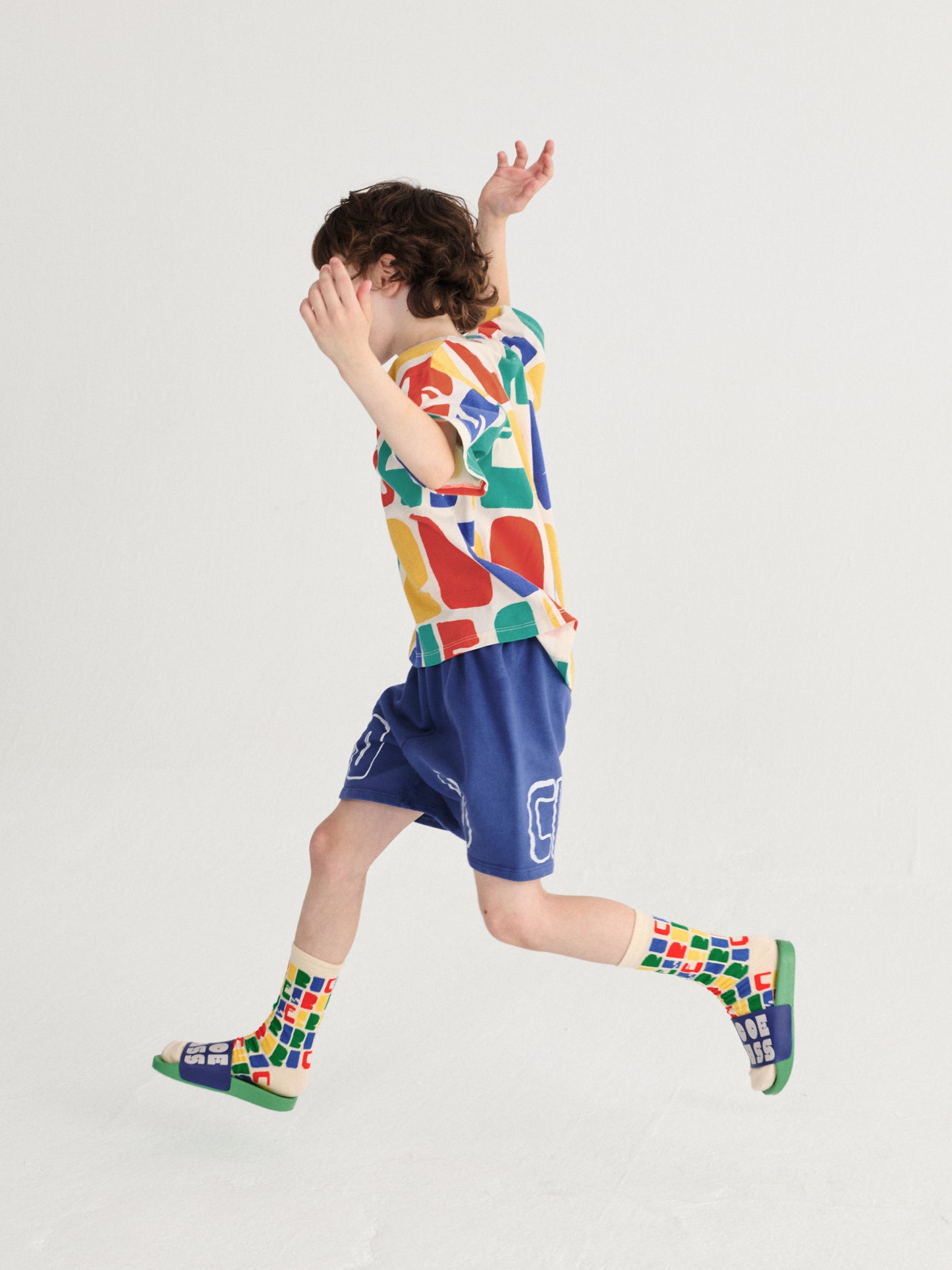 [ Bobo Choses] Thin Bermuda Shorts - Navy Blue