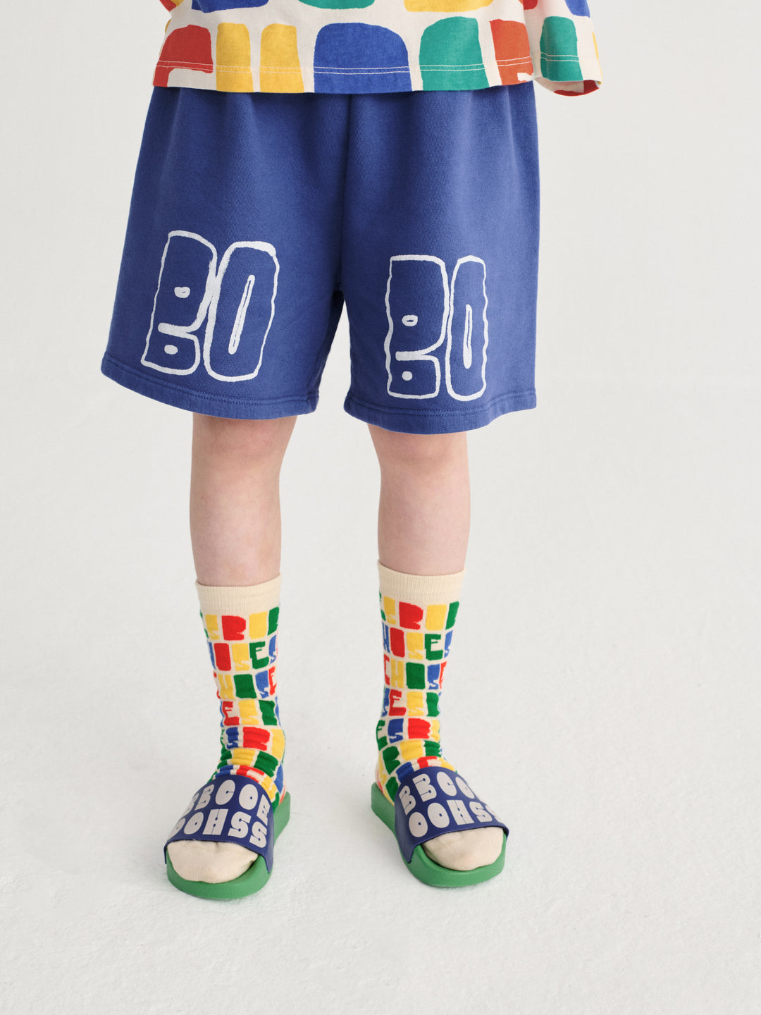 [ Bobo Choses] Thin Bermuda Shorts - Navy Blue