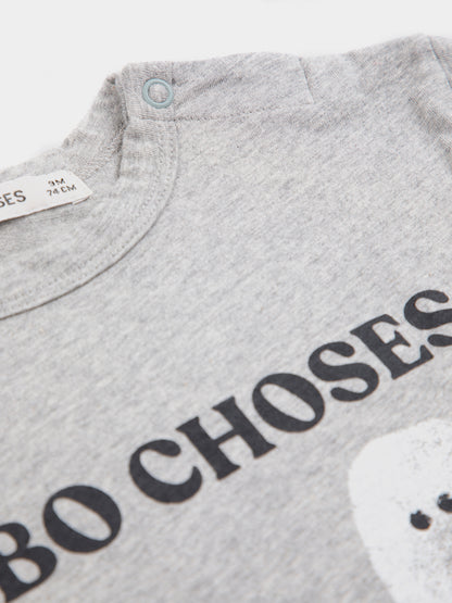[Bobo Choses]Baby Booty Ghosts T-shirt - Heather Grey
