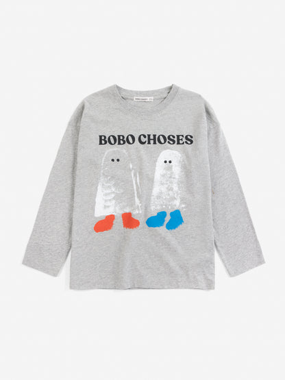 [Bobo Choses]Booty Ghosts T-shirt - Heather Grey