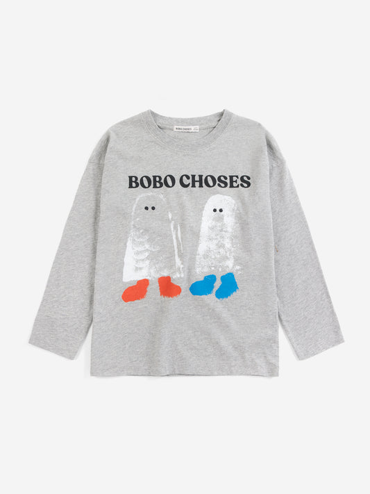 [Bobo Choses]Booty Ghosts T-shirt - Heather Grey