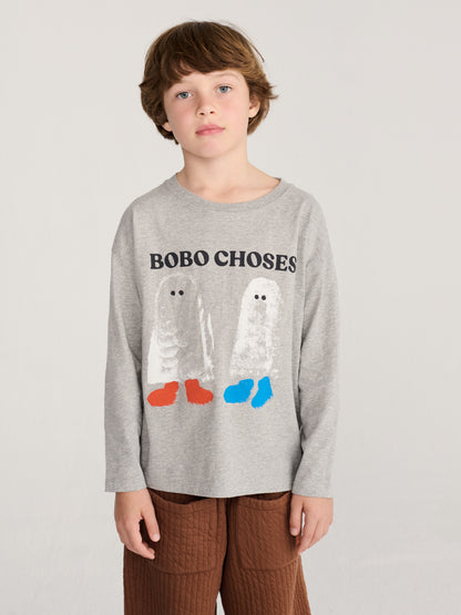 [Bobo Choses]Booty Ghosts T-shirt - Heather Grey