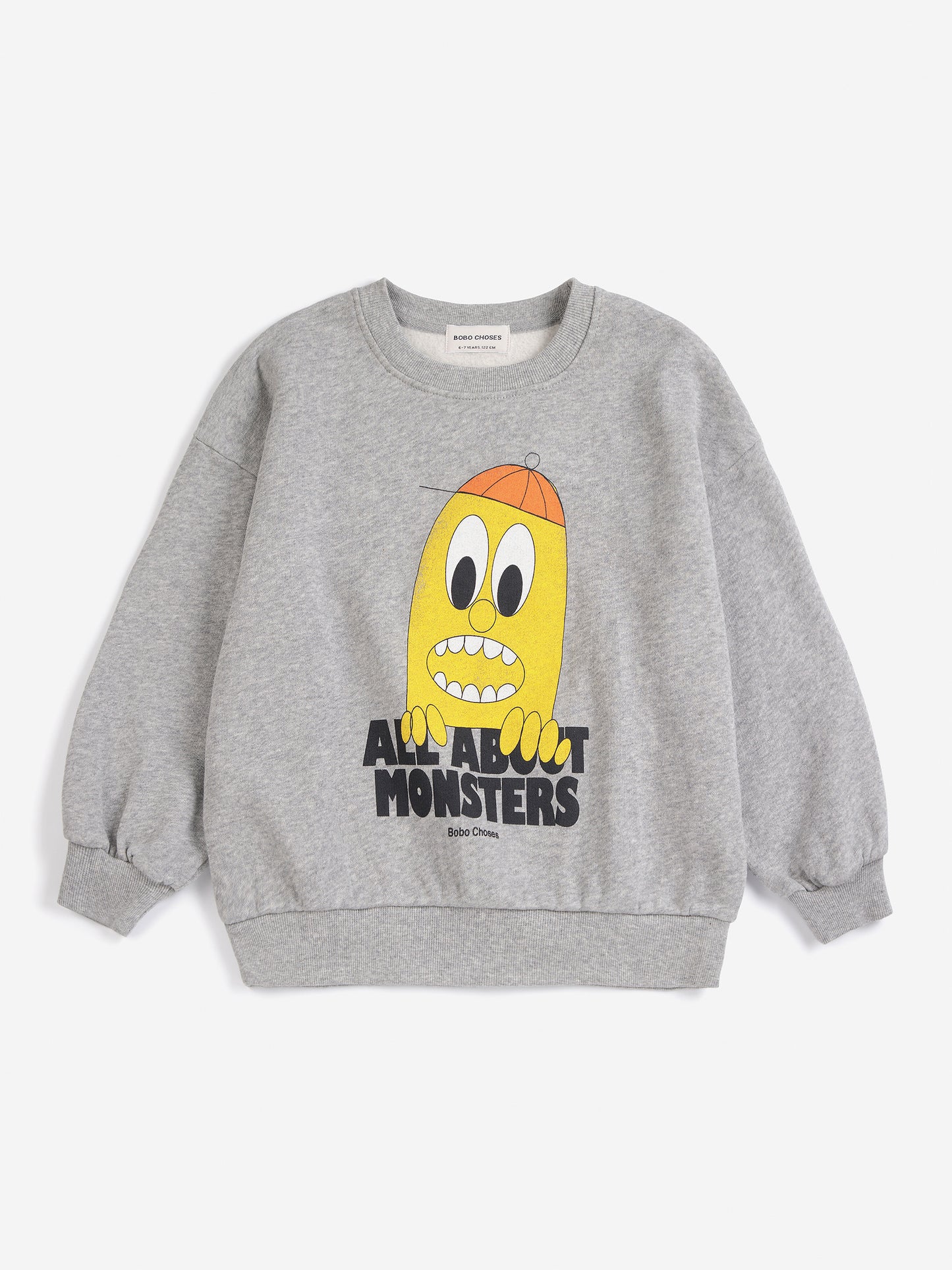 [Bobo Choses]Bigtooth Lemon sweatshirt-Light Heather Grey