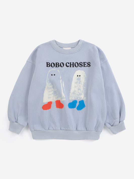 [Bobo Choses]Booty Ghosts Sweatshirt - Light Blue