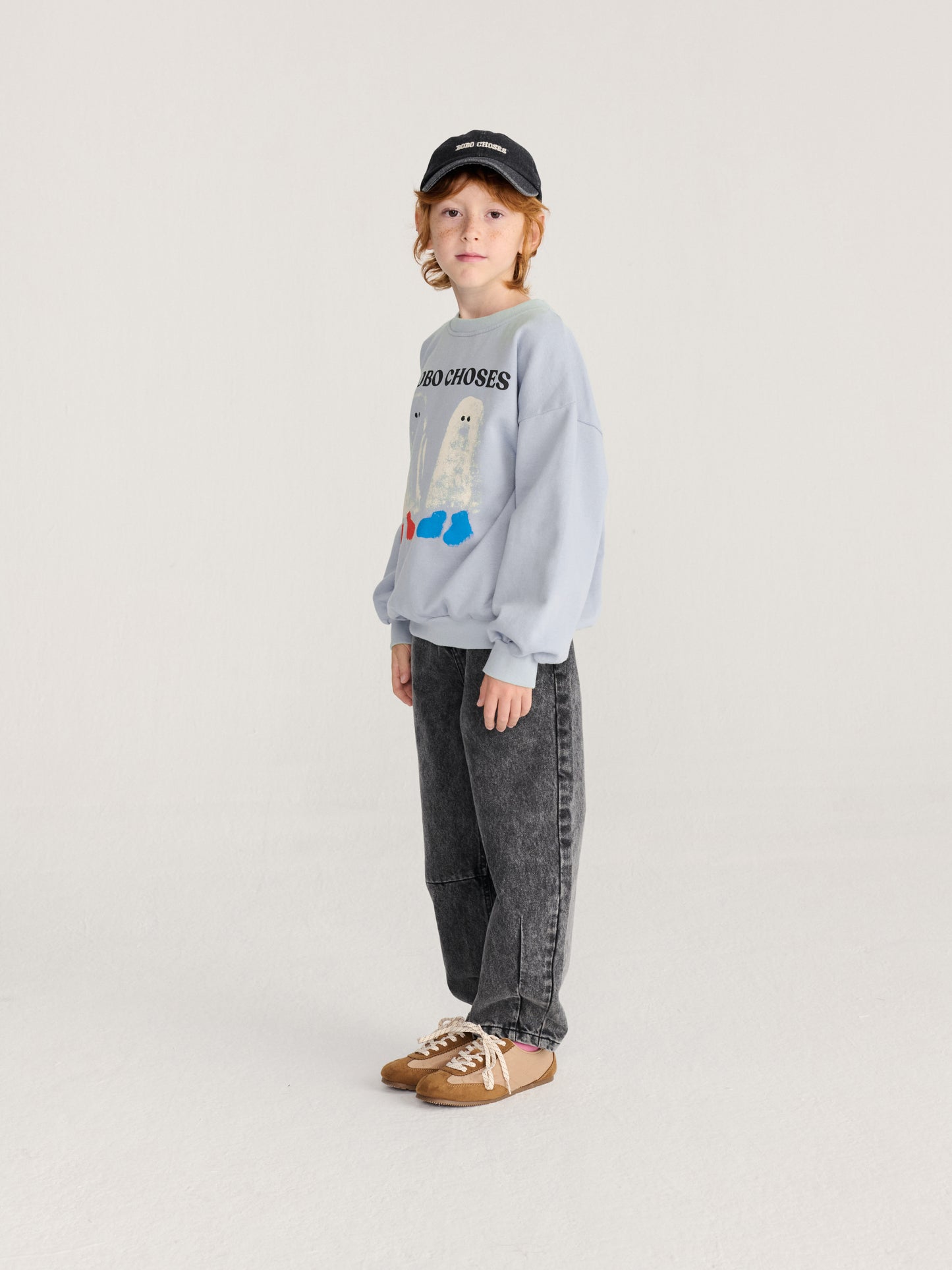 [Bobo Choses]Booty Ghosts Sweatshirt - Light Blue