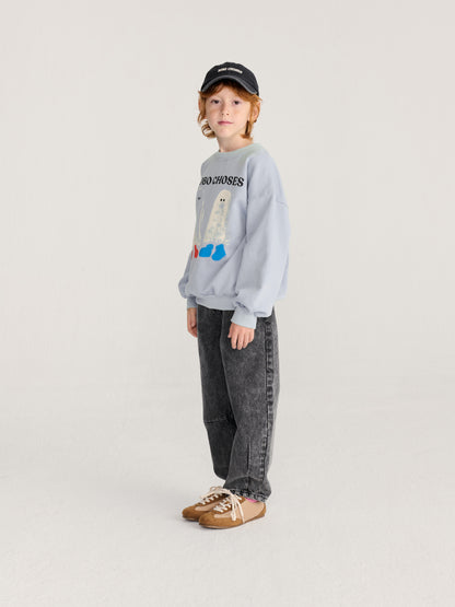 [Bobo Choses]Booty Ghosts Sweatshirt - Light Blue
