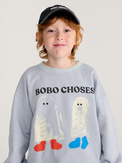 [Bobo Choses]Booty Ghosts Sweatshirt - Light Blue