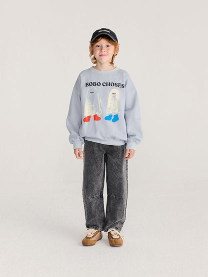 [Bobo Choses]Booty Ghosts Sweatshirt - Light Blue