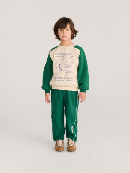 [Bobo Choses]Straight jogging pants-Dark Green