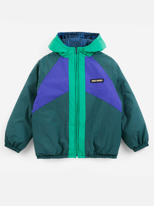 [Bobo Choses] Almost Moire all over reversible anorak-Navy Blue