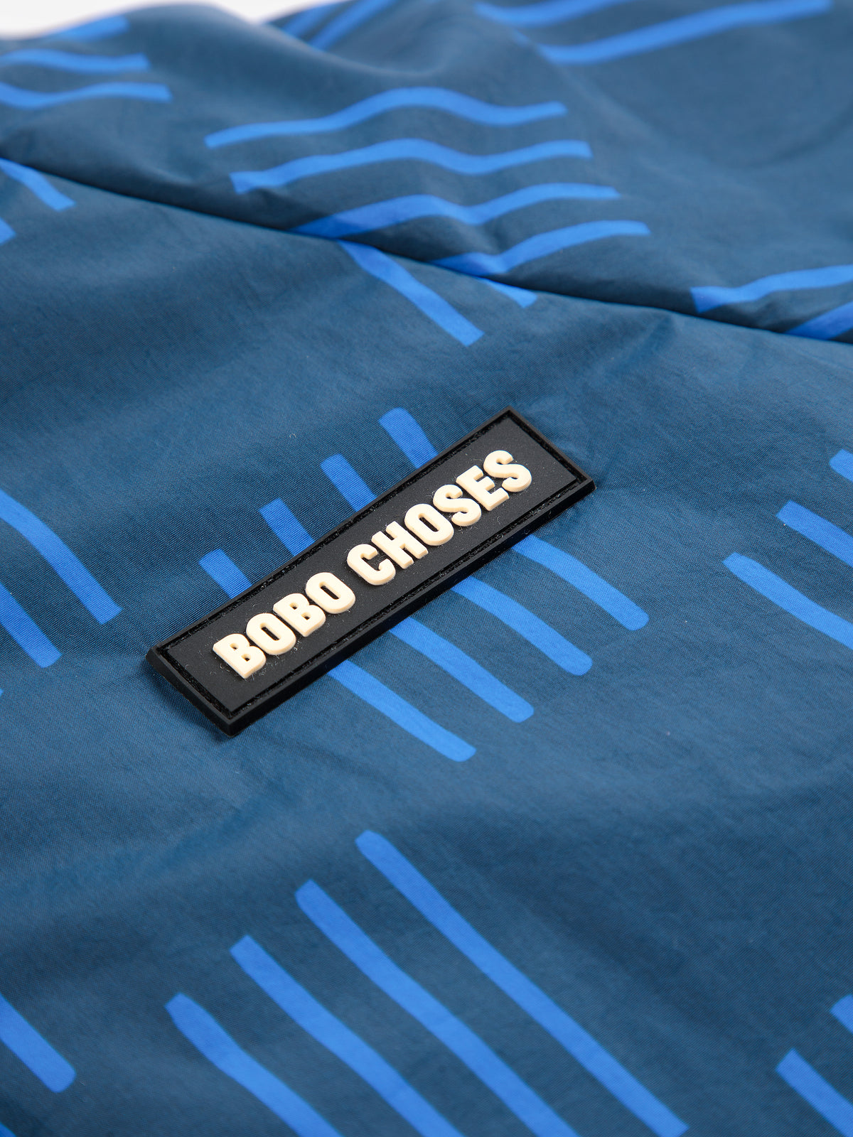 [Bobo Choses] Almost Moire all over reversible anorak-Navy Blue
