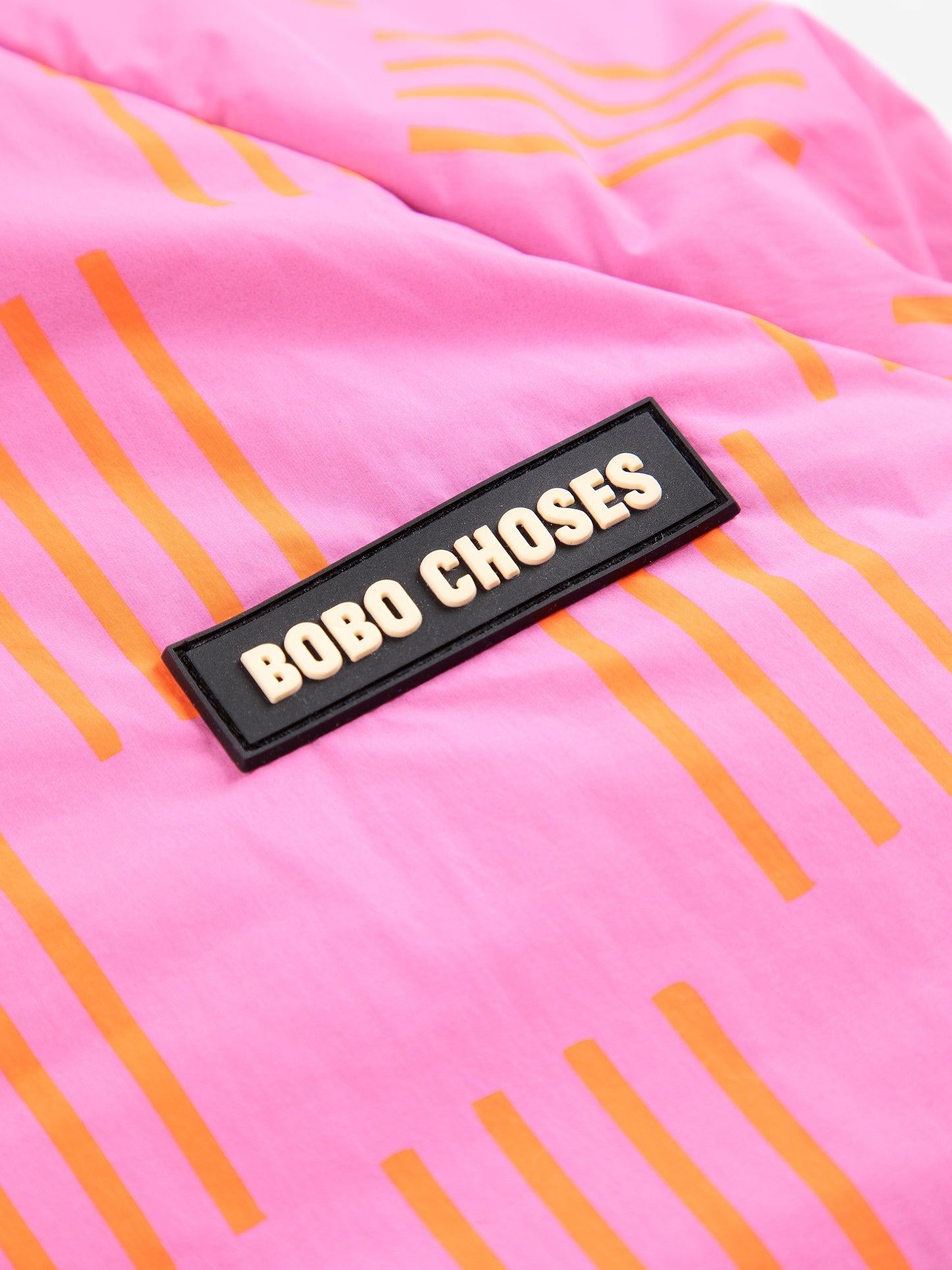 [Bobo Choses] Almost Moire all over reversible anorak-Fuchsia
