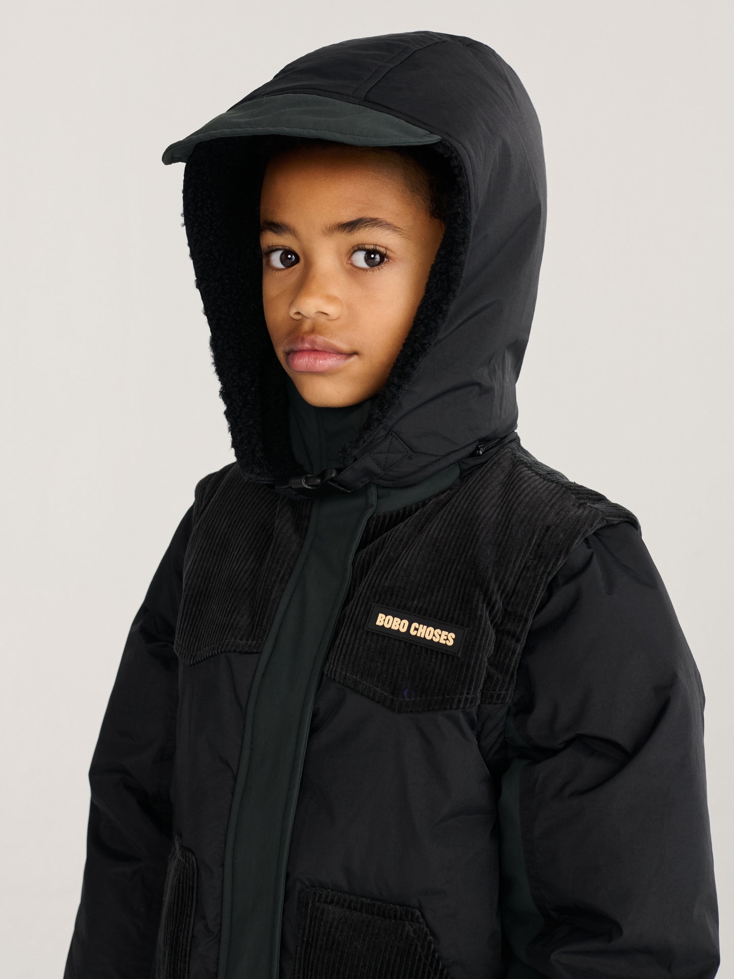[Bobo Choses]Padded anorak-Midnight Blue