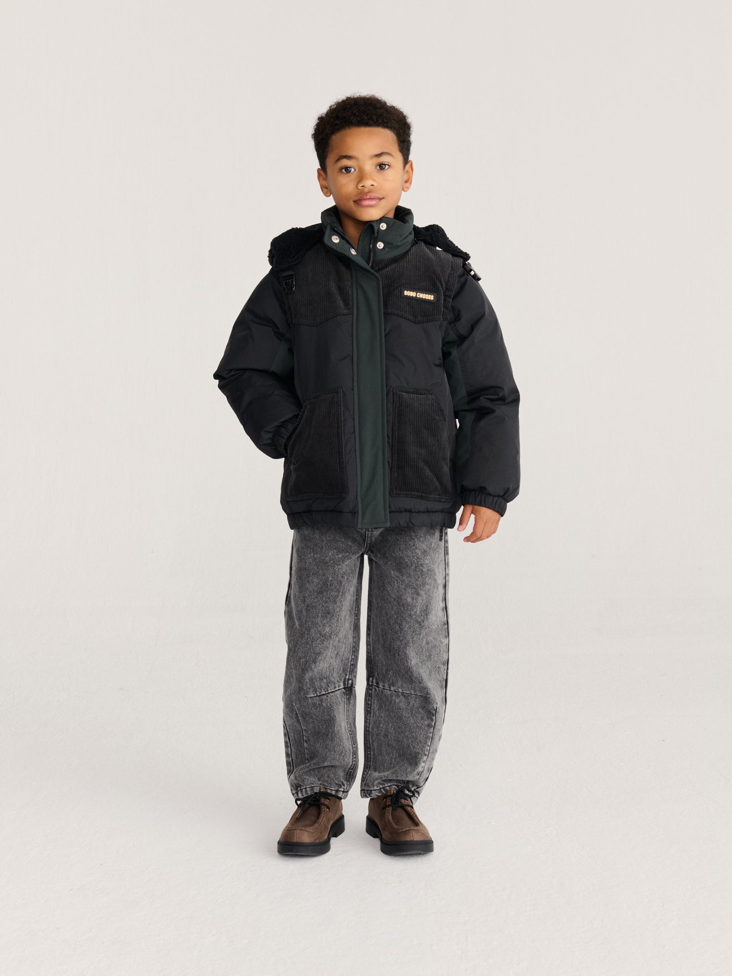 [Bobo Choses]Padded anorak-Midnight Blue