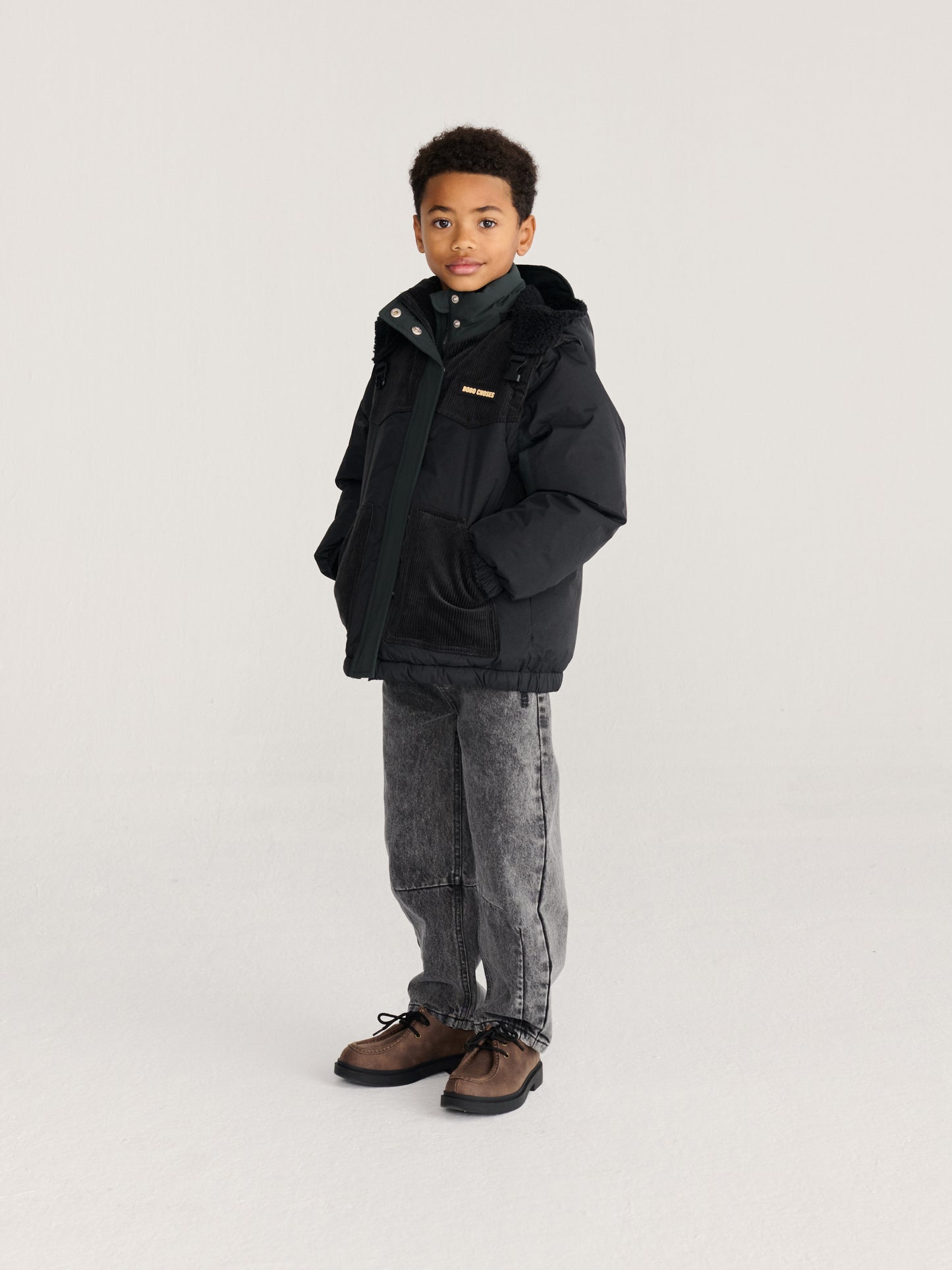 [Bobo Choses]Padded anorak-Midnight Blue