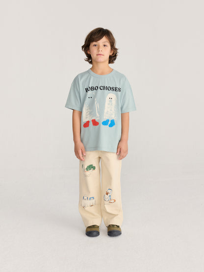 [Bobo Choses]Booty Ghosts T-shirt - Light Blue