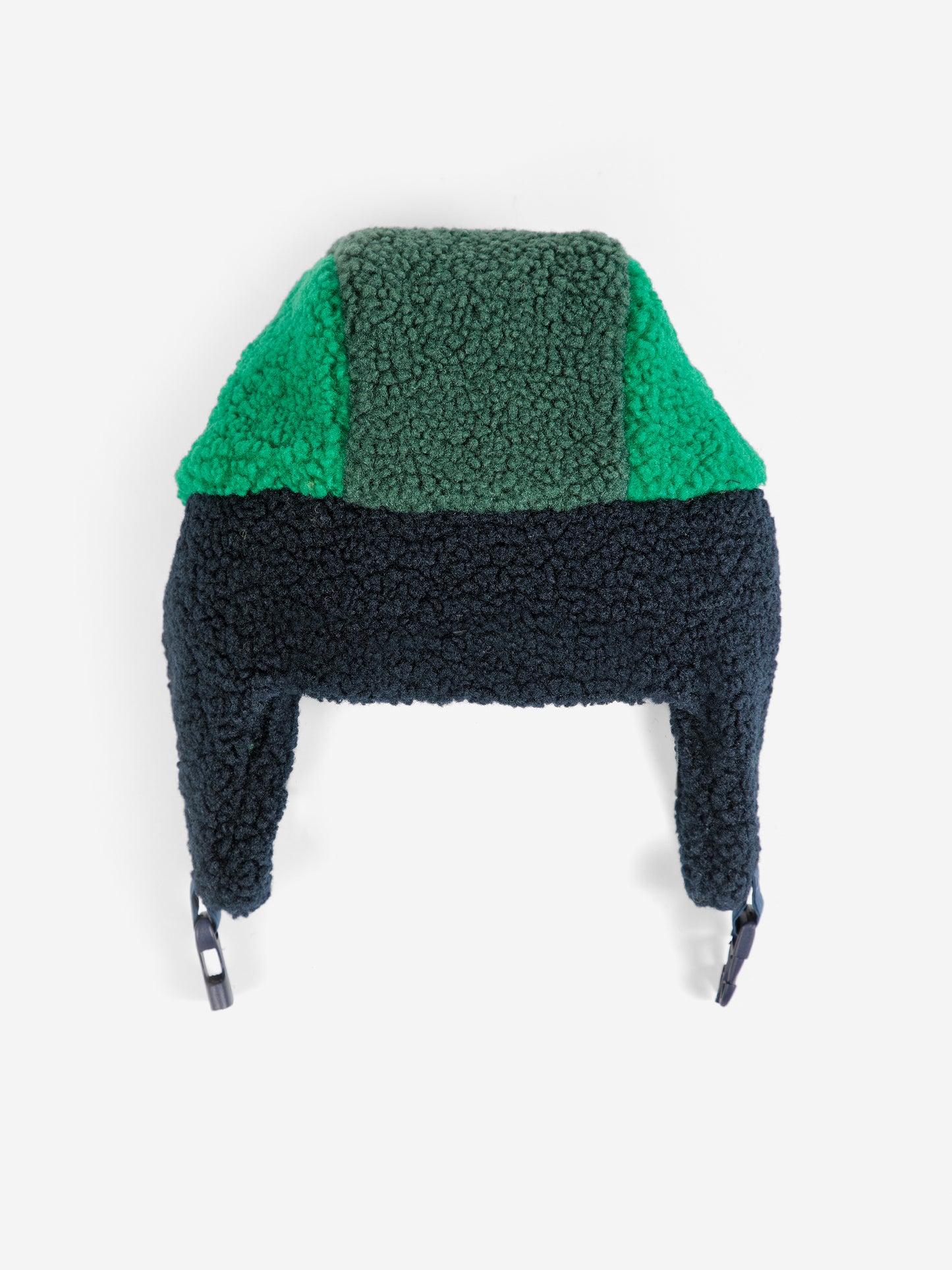 [Bobo Choses]Color block sheepskin chapka-Navy Blue