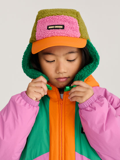 [Bobo Choses] Almost Moire all over reversible anorak-Fuchsia