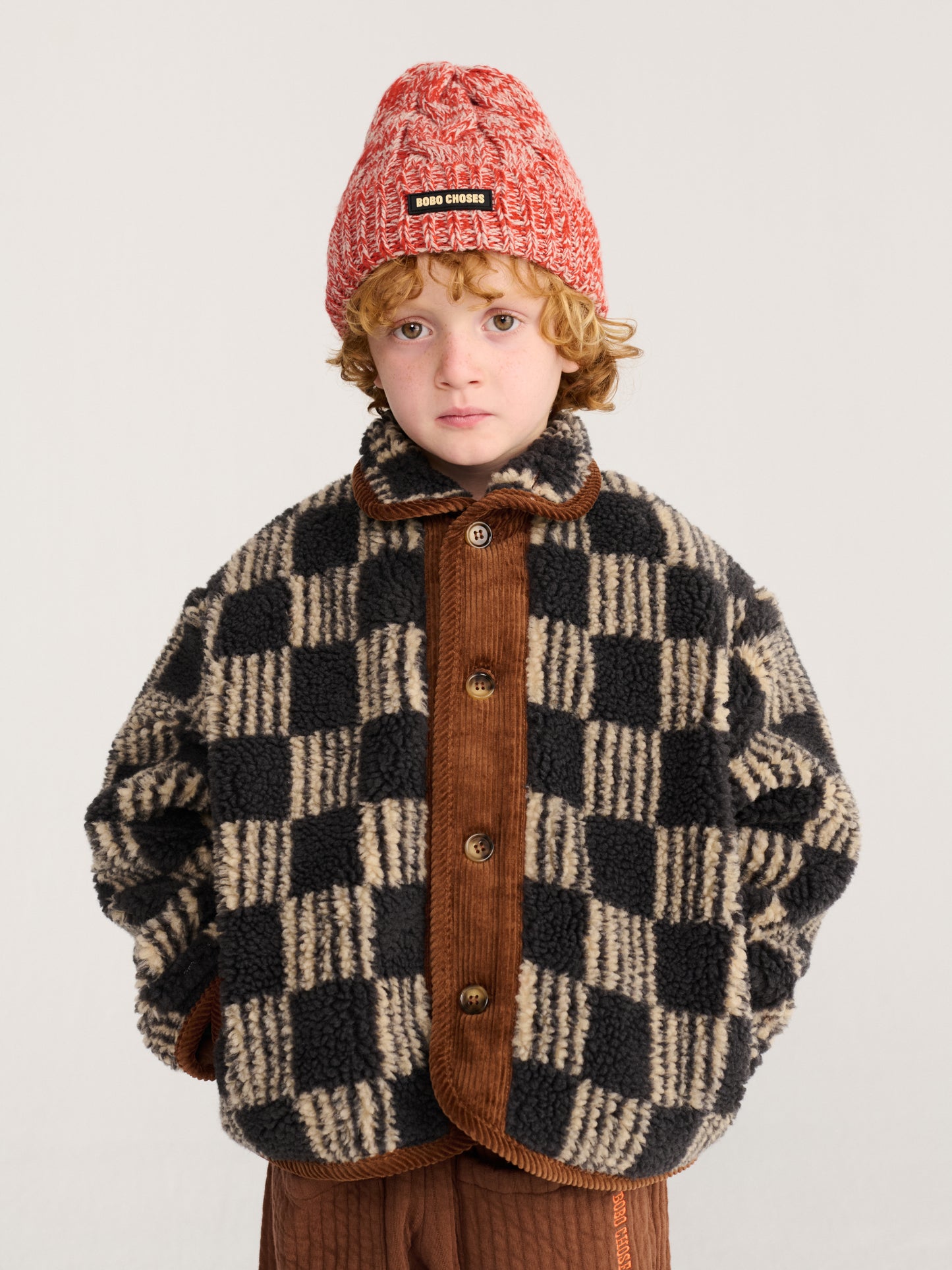 [Bobo Choses]Knitted beanie-Red
