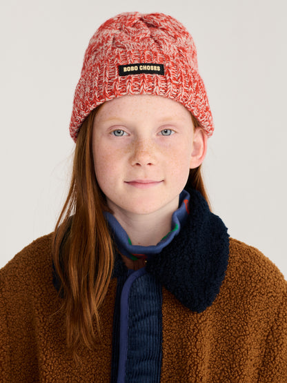 [Bobo Choses]Knitted beanie-Red