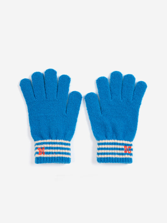 [Bobo Choses]Knitted gloves-Light Blue