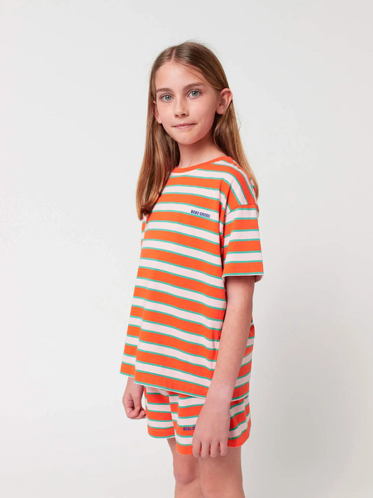 [Bobo Choses]Red Stripes Loungewear Set