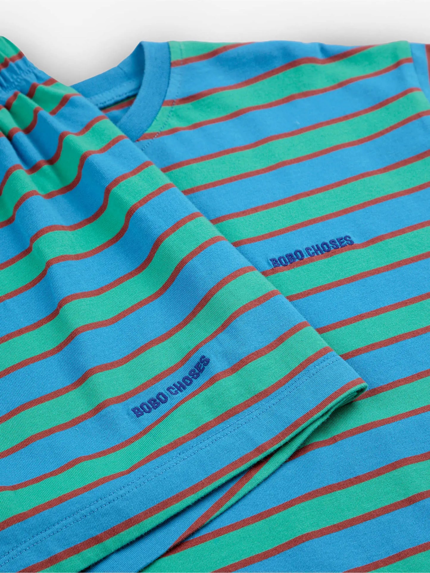 [Bobo Choses]Blue Stripes Loungewear Set