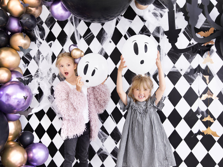 [PartyDeco]Blacklight balloons 27cm, BOO!, mix