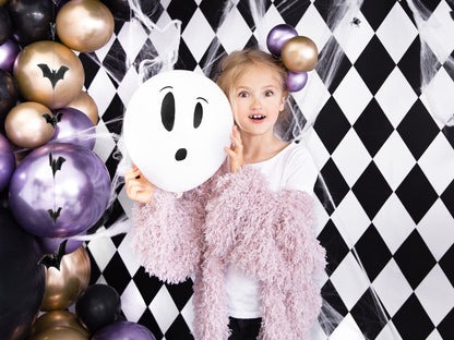 [PartyDeco]Blacklight balloons 27cm, BOO!, mix