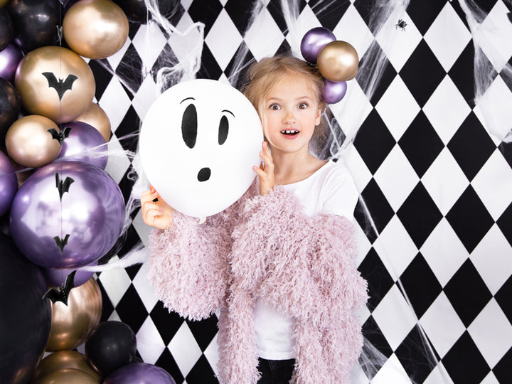 [PartyDeco]Blacklight balloons 27cm, BOO!, mix