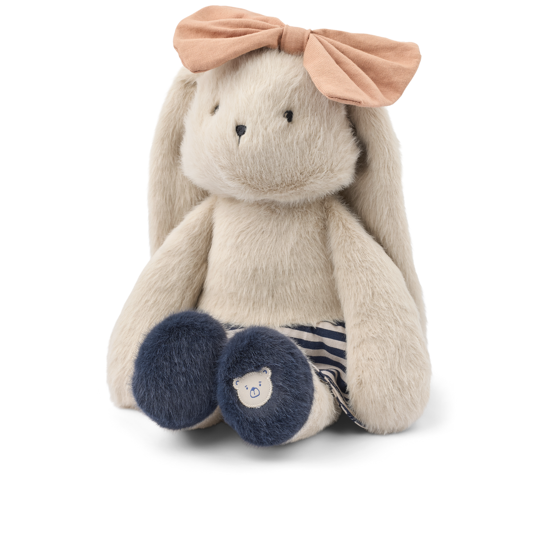 [Liewood] Babette Rabbit Celebration Teddy- Mist /Navy Stripe Mix
