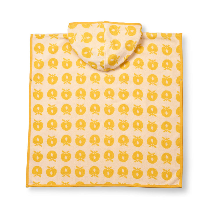 [Smafolk] Bath Poncho With Apples - Yellow