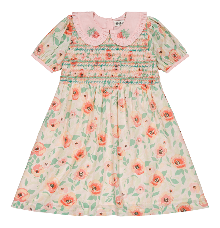 [Bachaa] Ballet Slippers Robe Dress - Poppy Print