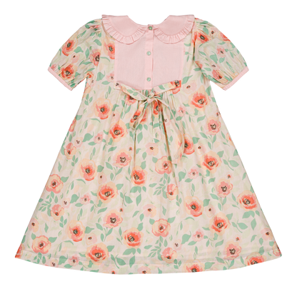 [Bachaa] Ballet Slippers Robe Dress - Poppy Print