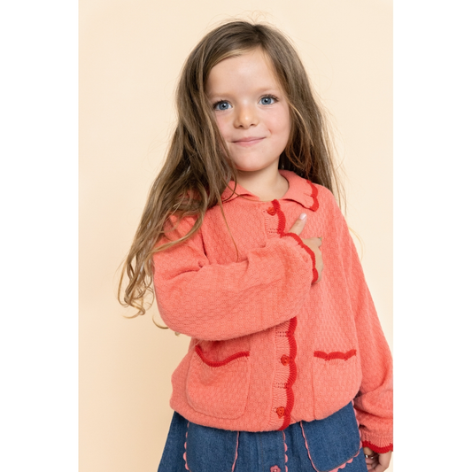 [Floss]Bloom Cardigan - Blossom Pink