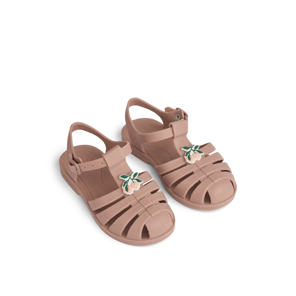 [Liewood] Bre Sandals With Charms- Peach / Dark Rose