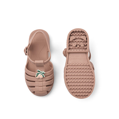 [Liewood] Bre Sandals With Charms- Peach / Dark Rose
